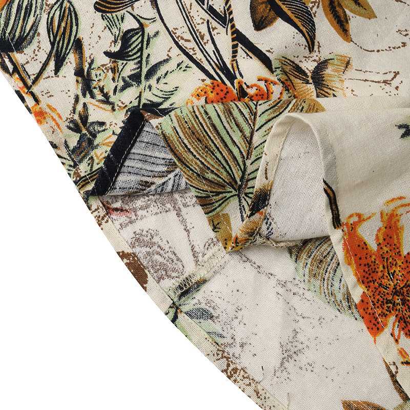 Casual Printed High Waisted Skirt