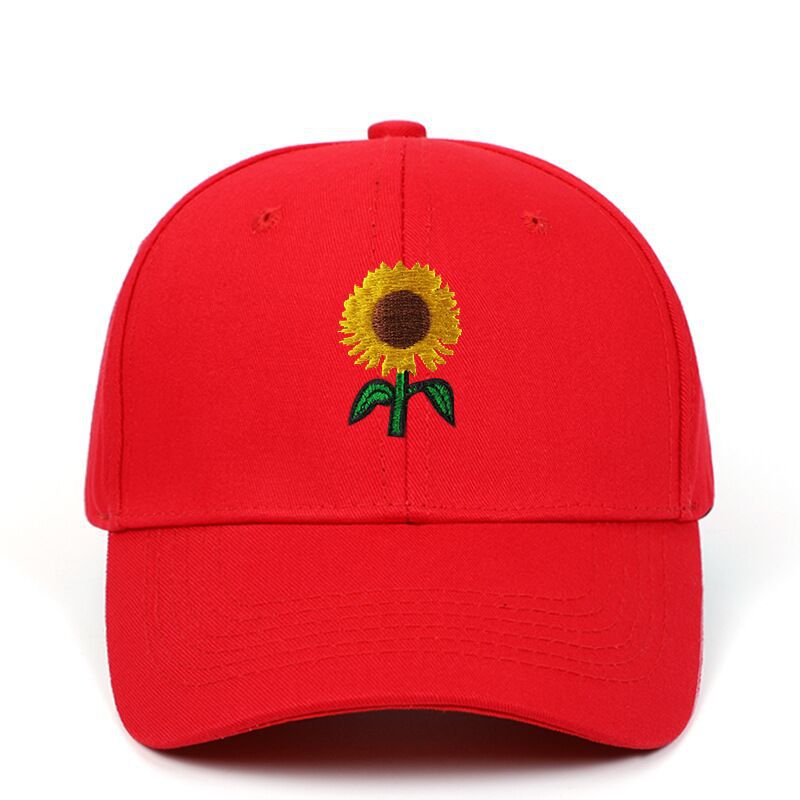 Sunflower Embroidered Baseball Casual Hat