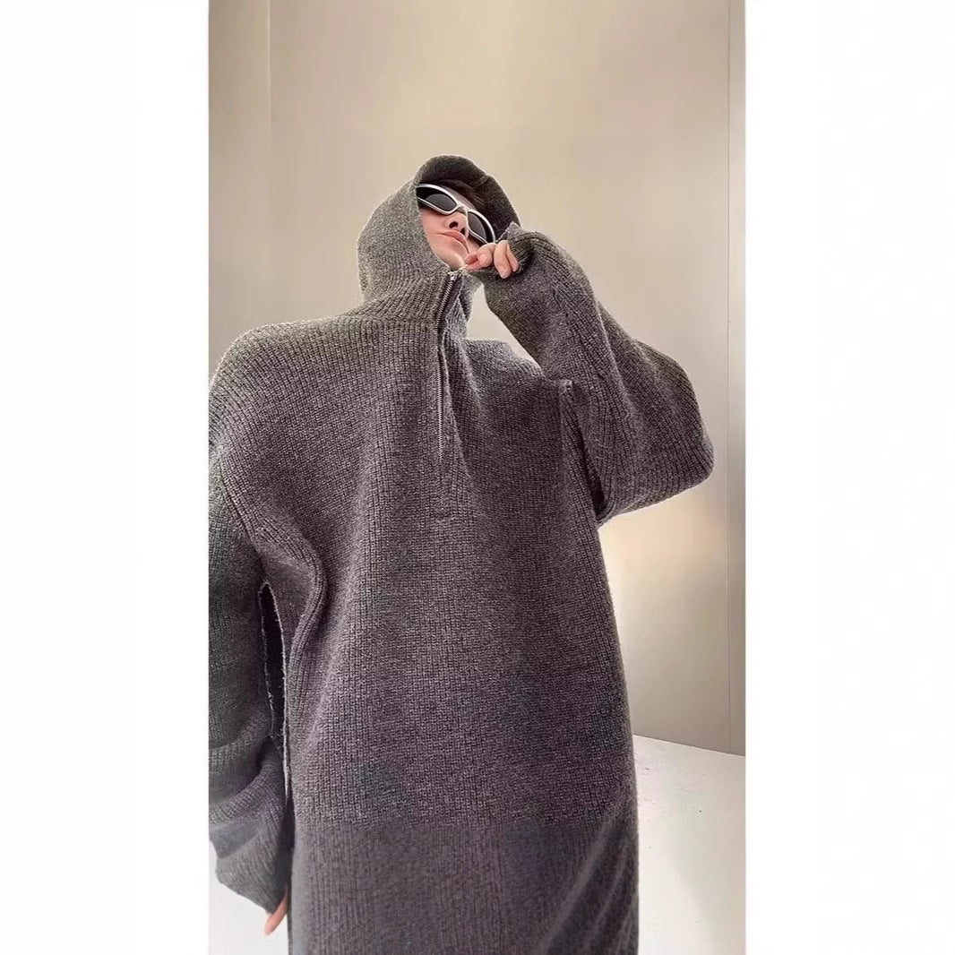 Men's Casual All-Match Knitted Half-Zip Sweater