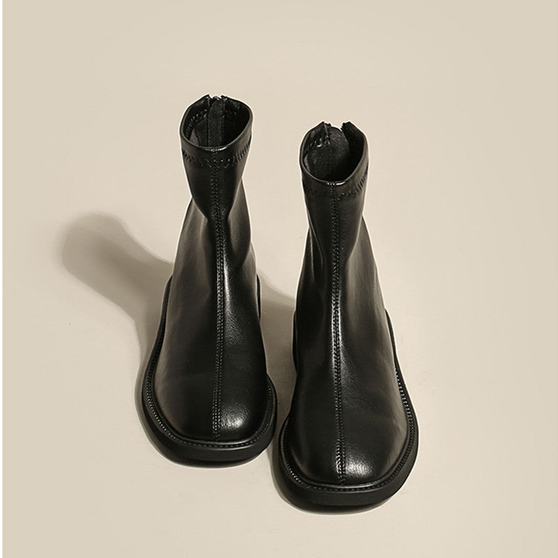 Women's Autumn And Winter Mid Tube Martin Boots