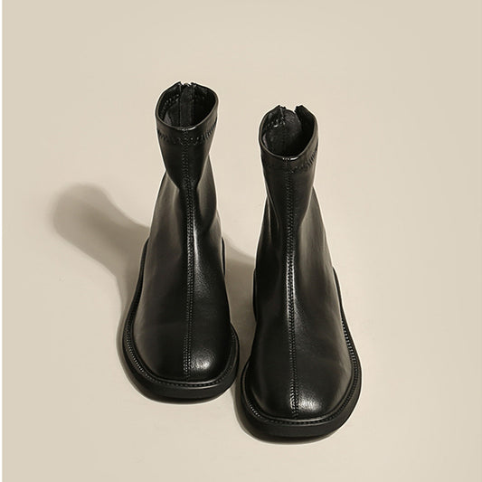 Women's Autumn And Winter Mid Tube Martin Boots