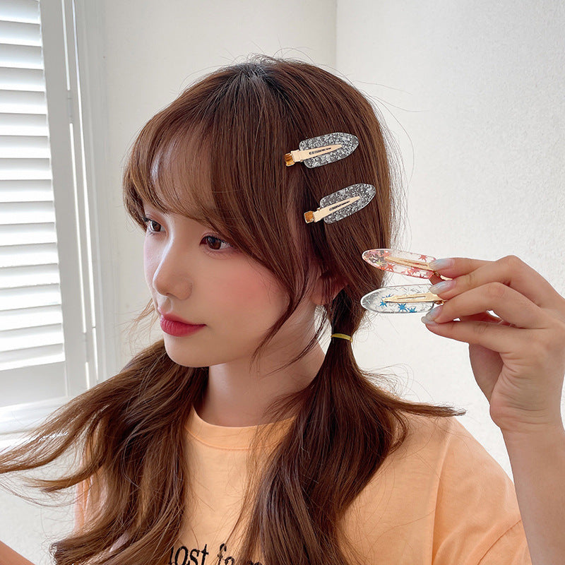 Duckbill Clip Transparent Seamless Bangs Forehead Side