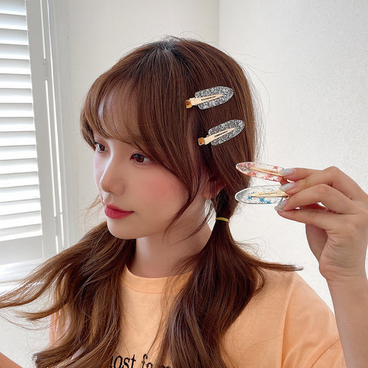 Duckbill Clip Transparent Seamless Bangs Forehead Side