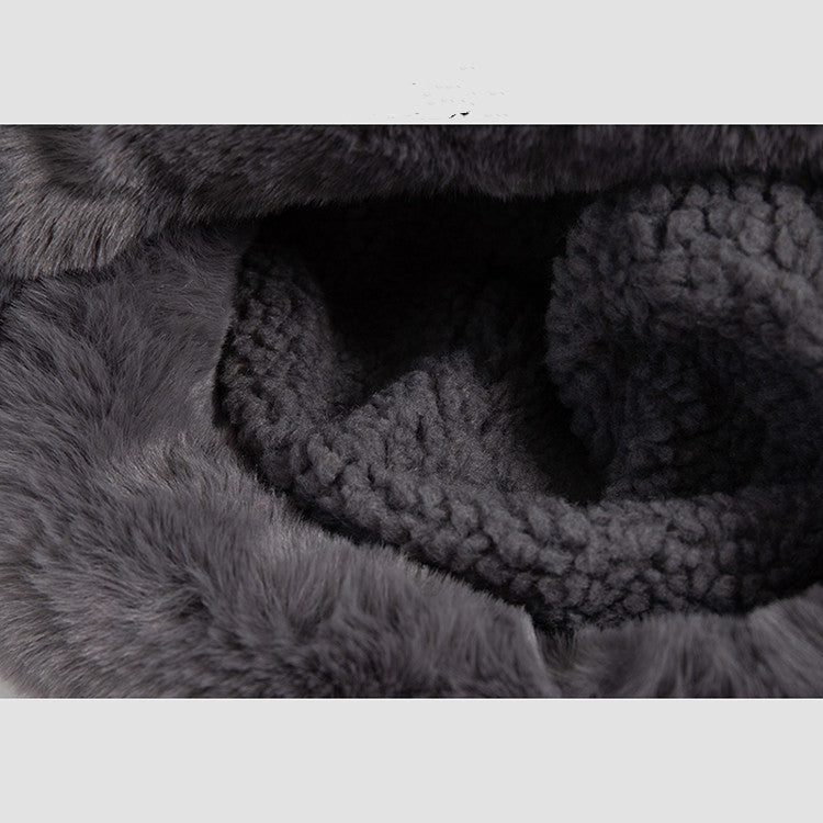Warm Velvet Fashion Face-covering Basin Hat