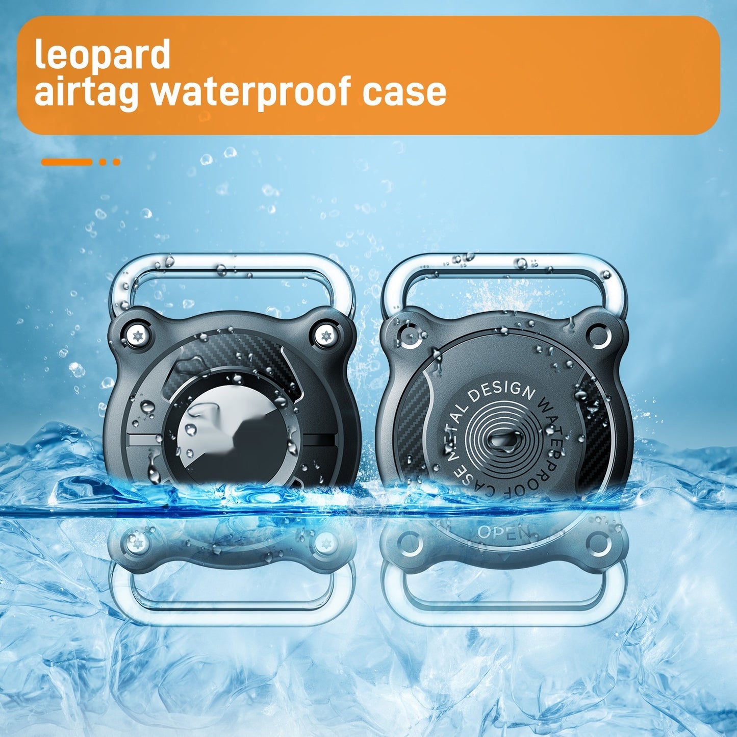 Metal Hardware Buckle AirTag Anti-loss Device Pet-grade Waterproof Case Protector