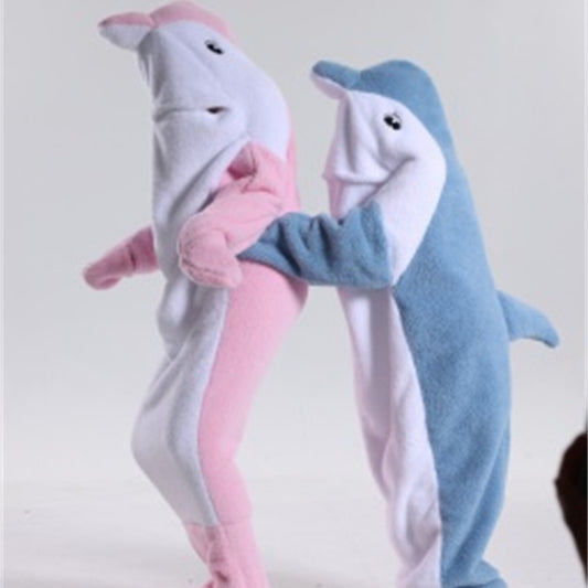 Men's And Women's Fashion Simple Dolphin Clothing Pajamas