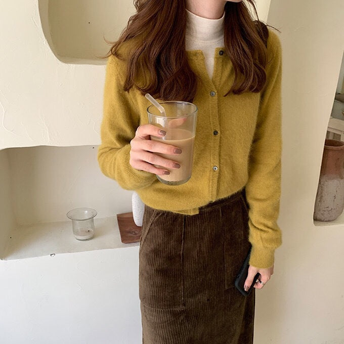 Short Round Neck Bandage Dress Base Sweater Coat Top