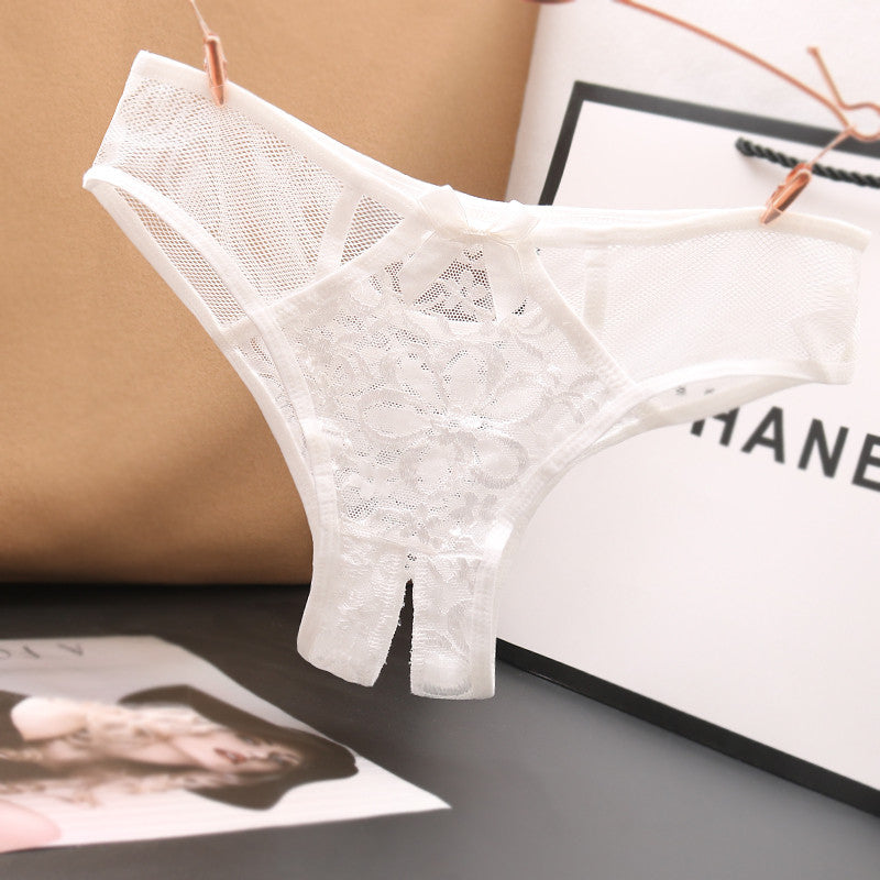 Women's Lace Cut Out Color Matching Briefs