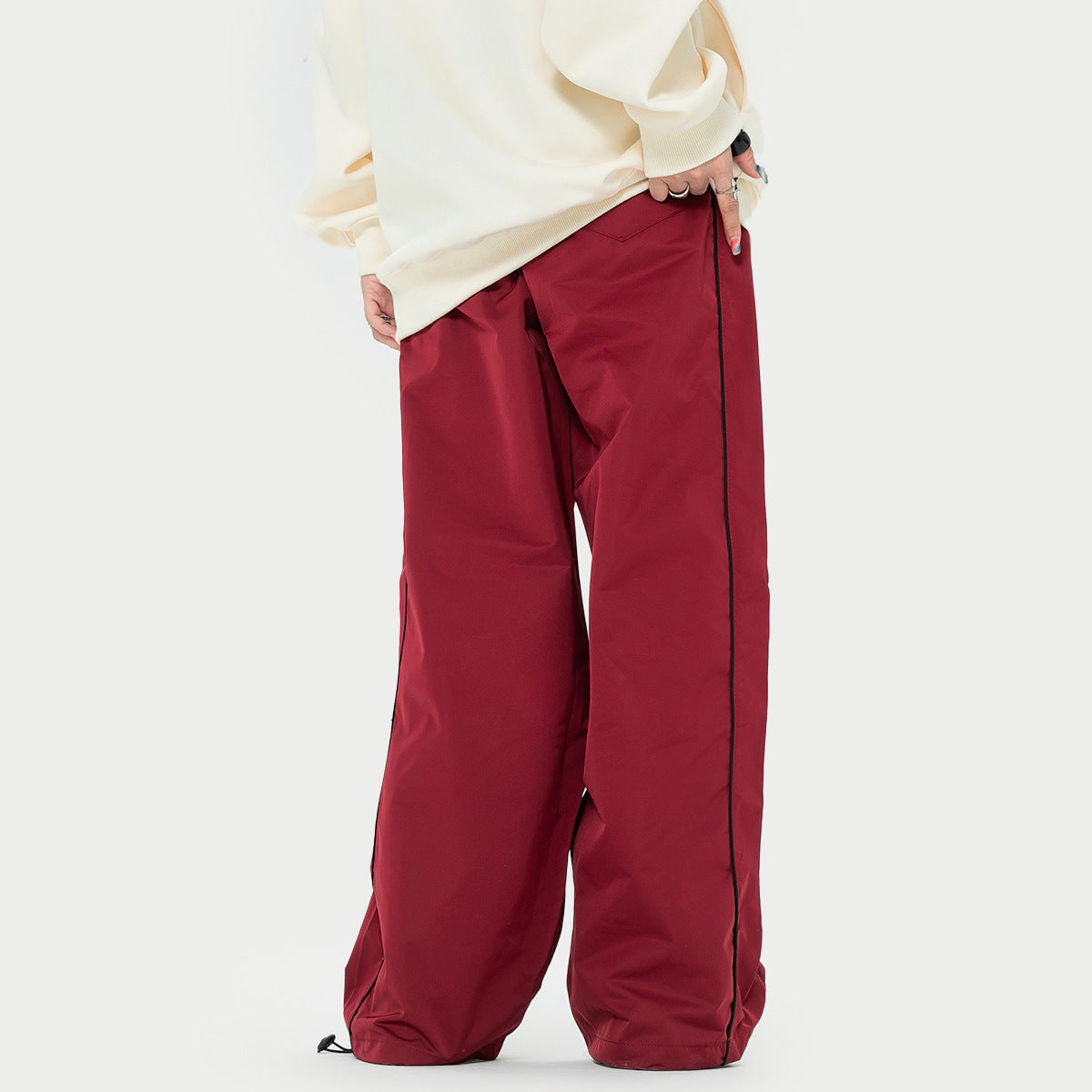 Women's Solid Color Casual Loose Wide Leg Sports Pants