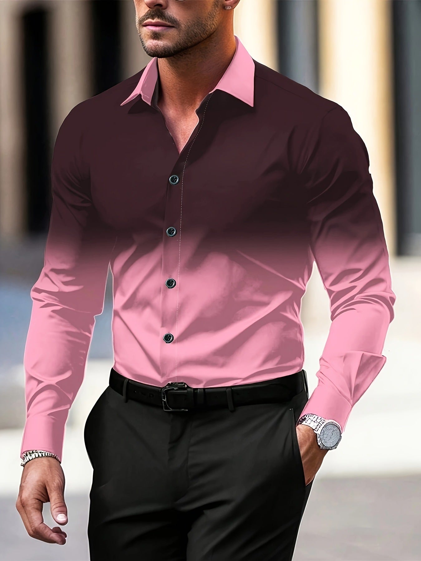 Personlighed Nyt Casual Trend Herreskjorte