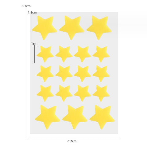 Colored Loving Heart Facial Hydrocolloid Acne Patch