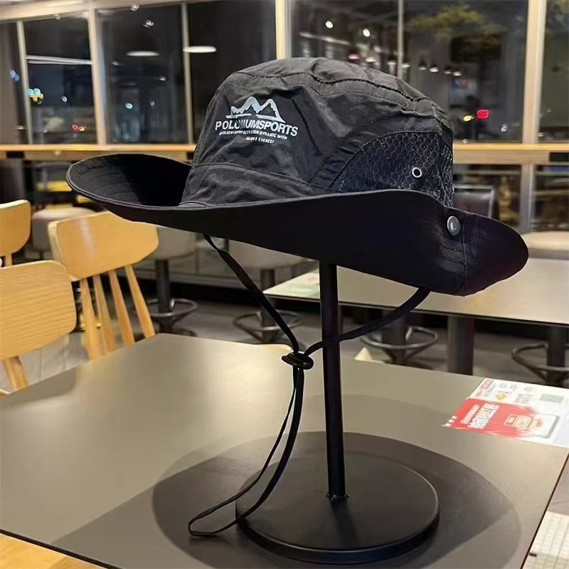Mountain-Style Camping Mens Summer Sun Hat Hiking Sun Protection Fishing Cap