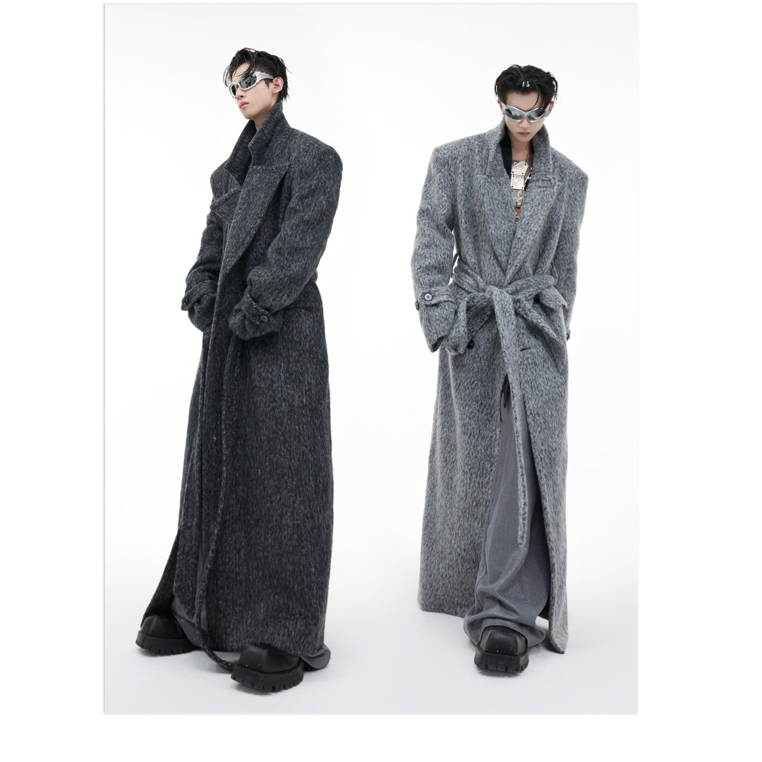 Loose Tied Waist-tight Long Trench Coat