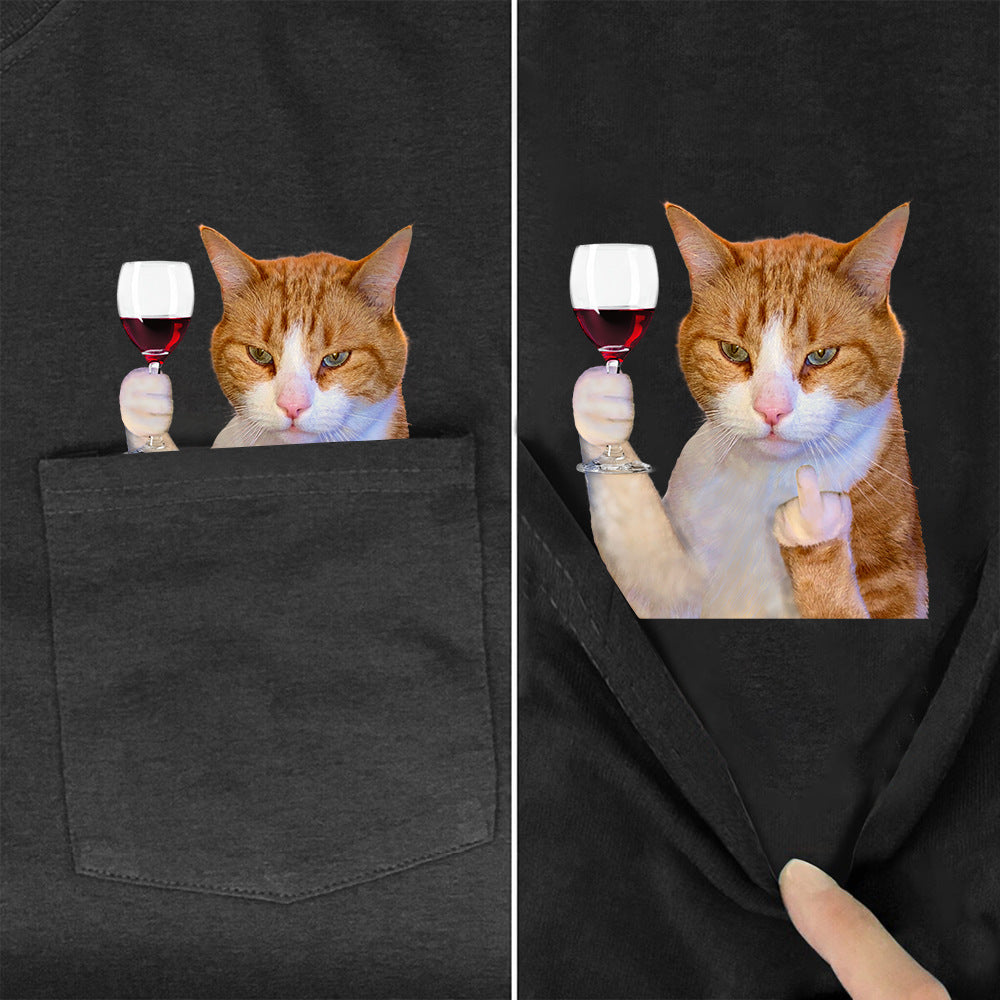 Animal Cotton T-shirt Short Sleeve Shirt