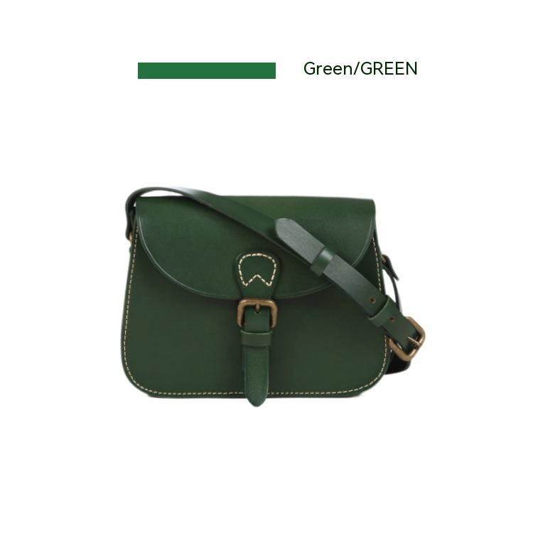 Real Full-grain Leather Crossbody Bag