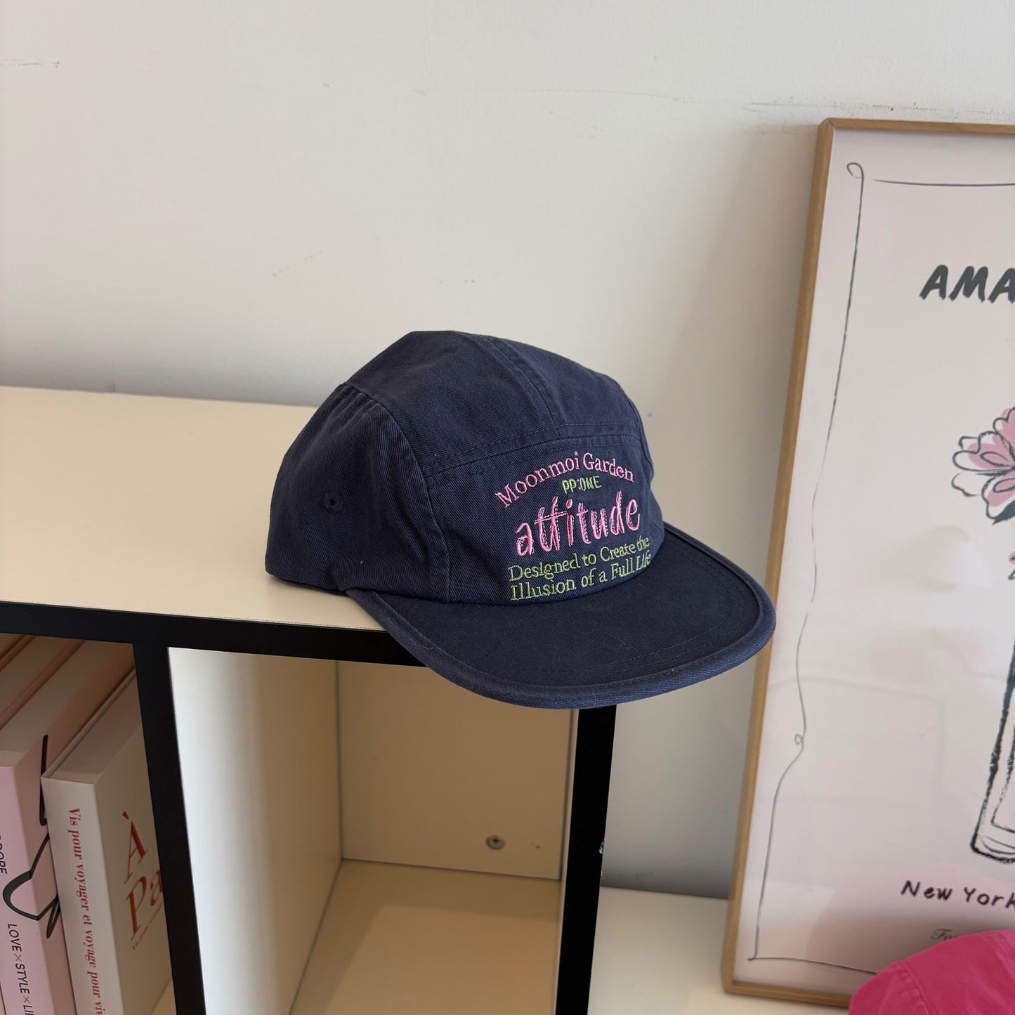 American-style Vintage Striped Patch Baseball Cap