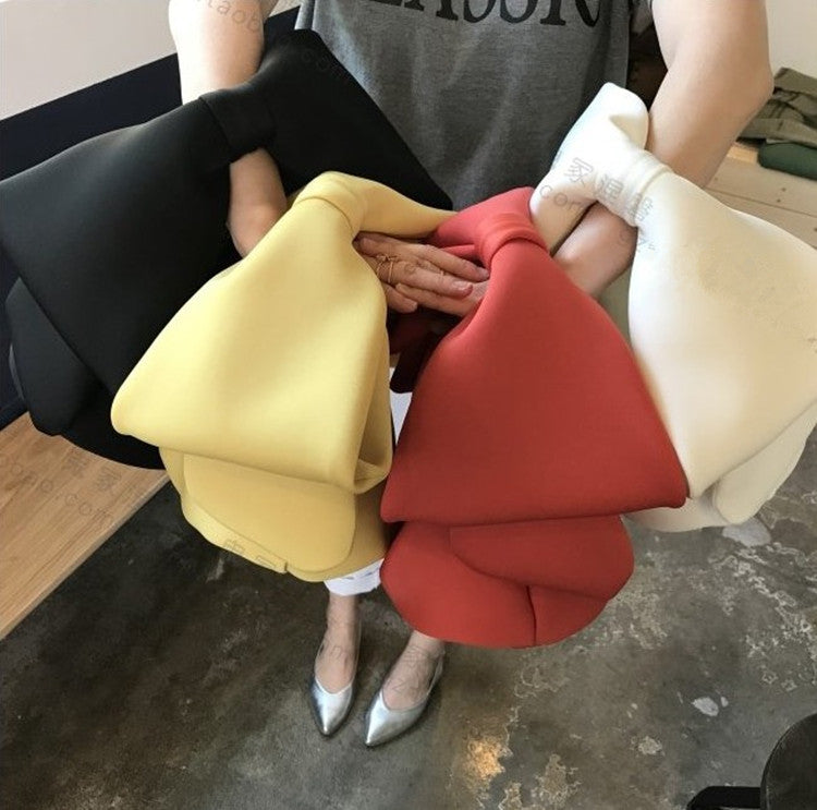 Retro Cute Bow Space Cotton Handbag For Women
