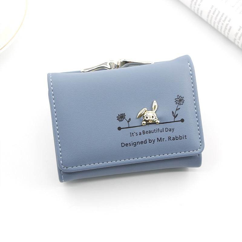 Korean Women's Leather Wallet Large Cash Photo Bits