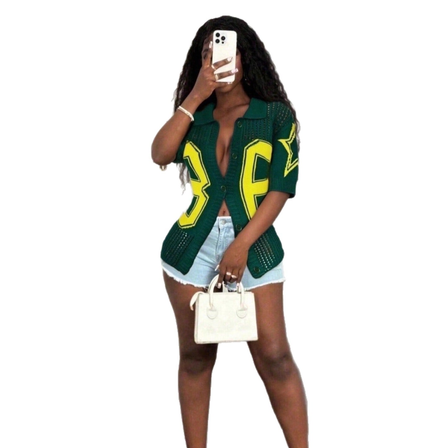 New Autumn Fashion Versatile Cardigan With Short Sleeves