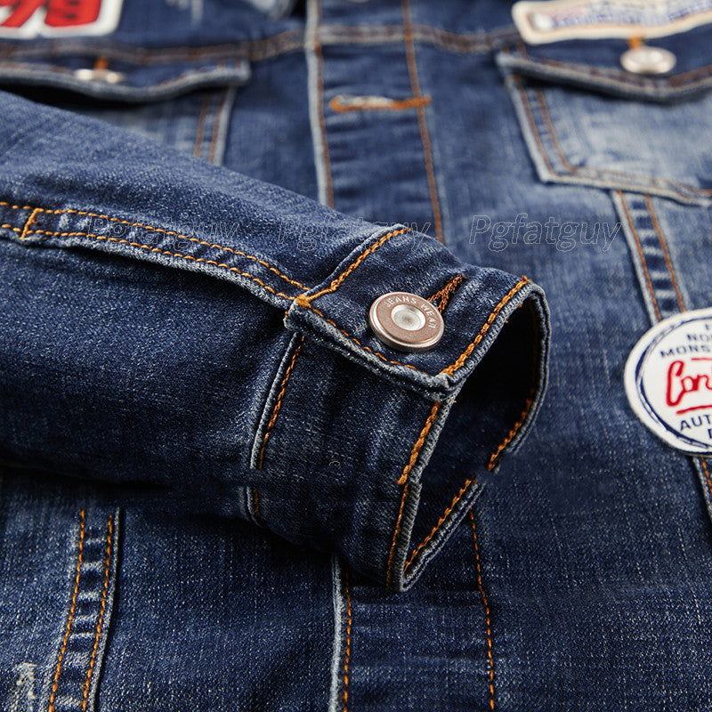Herrers Nye Mode All Match Denim Habit