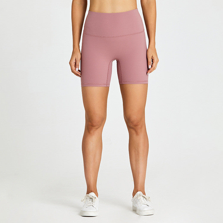 Exercise Without Embarrassment Feel Naked, Scrub And Wear Tight High-waist Yoga Shorts
