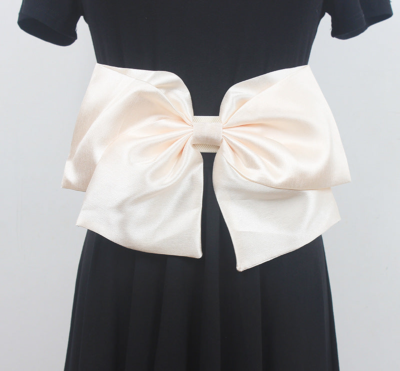 Fashionable Large Cotton Bow Belt