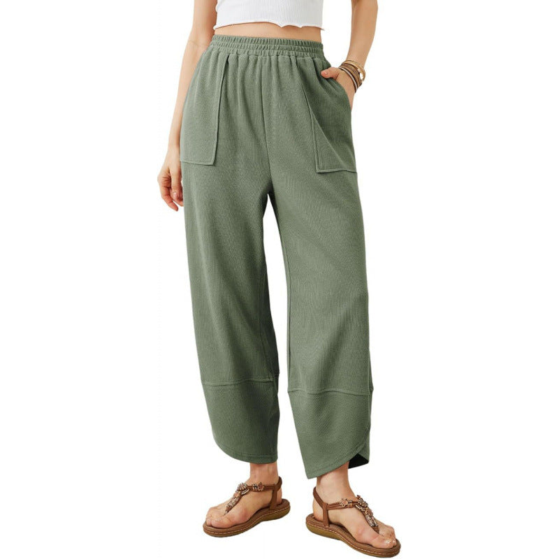 Trendy Cropped Pants For European And American Women