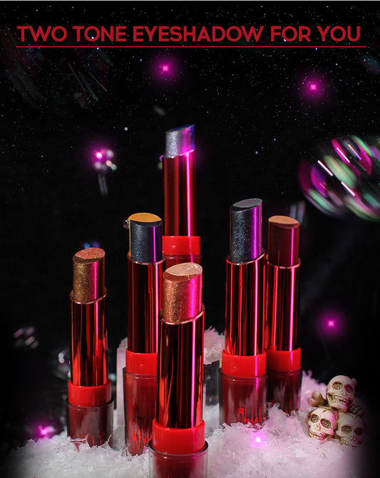 Two-color Pearlescent Eye Shadow Stick Suit Gradient Thin And Glittering