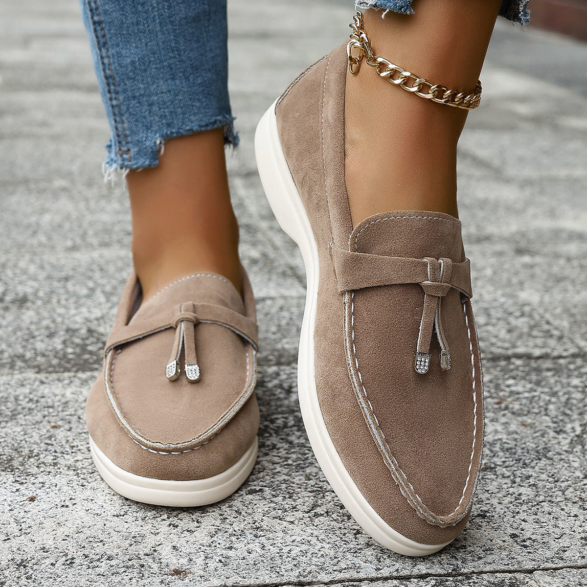 Europæiske og amerikanske slip-on loafers/gommino til udenrigshandel