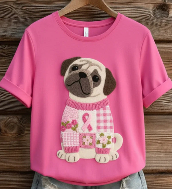 Loose Casual Animal Women's Tops Digital Printed T-shirt