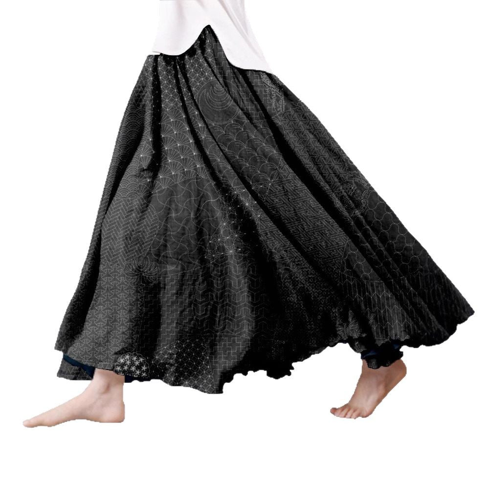SpringSummer Fashion New Arrival Womens Big-Flared 3D Printed Skirt