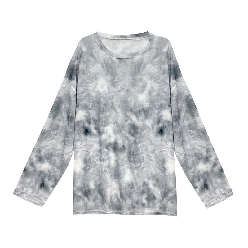 Women's Long-sleeve Transparent Loose Top