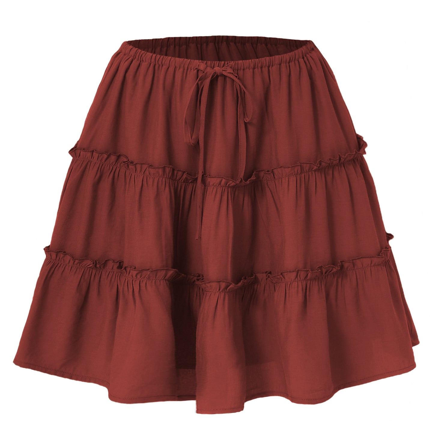 Short Skirt With A No-bulge Inner Lining
