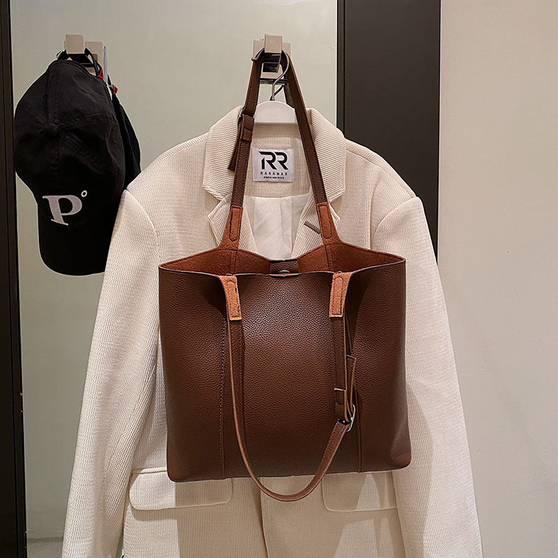 Women's Fashion Simple Solid Color Single Shoulder Underarm Bag