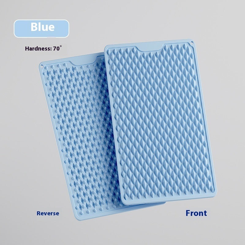 Anti-slip Bath Silicone Double Hardness Thickened Massage Mat
