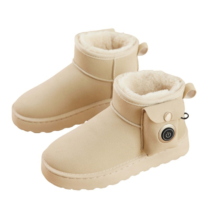 Charging Fleece-lined Thermal Electric Heating Cotton Shoes