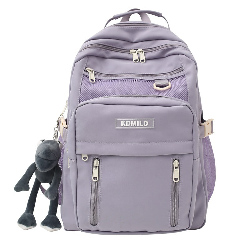 High School Students All Match Large Capacity Multi Layer Backpack