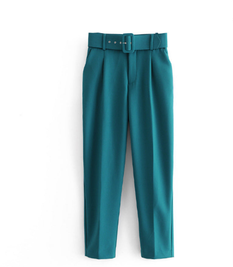 Women's Elegant Graceful Slim-fitting Ankle-tied Casual Pants
