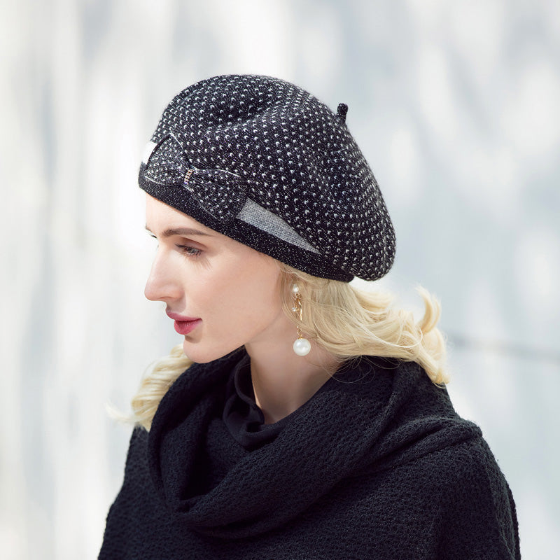 Women's Fashion Versatile Polka Dot Beret