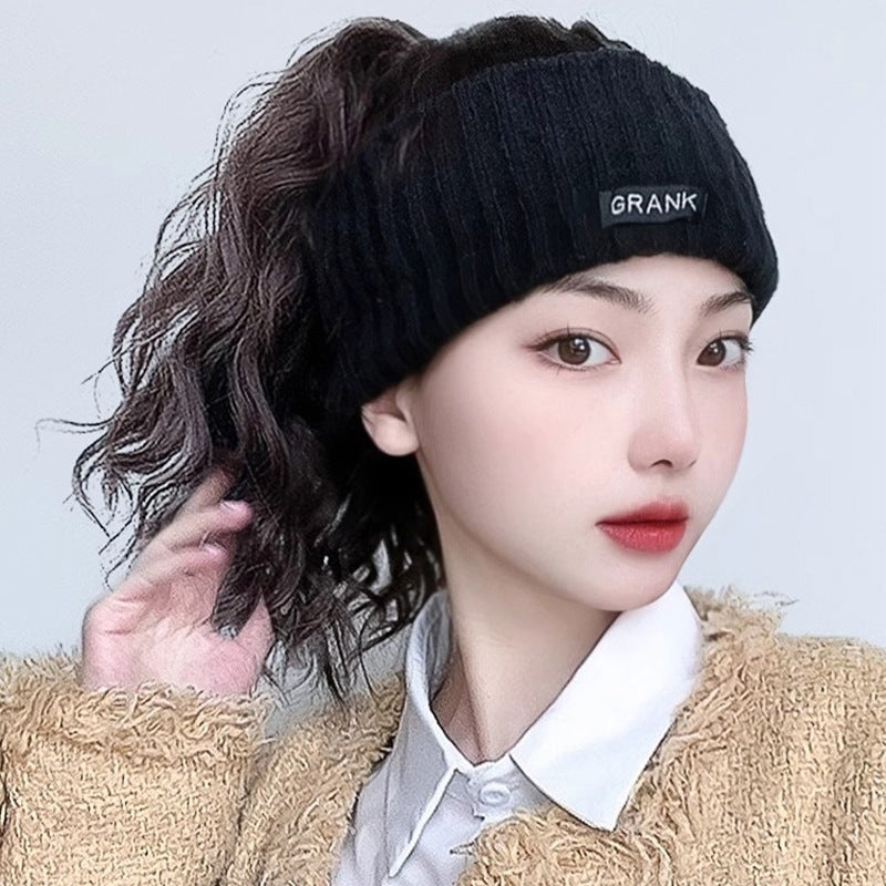 Wig Hat Integrated Women's Fashion Autumn And Winter Hair Band