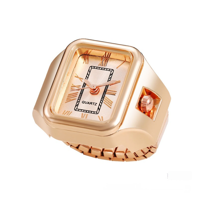 Watch With An Extended Strap That Can Be Worn As A Ring