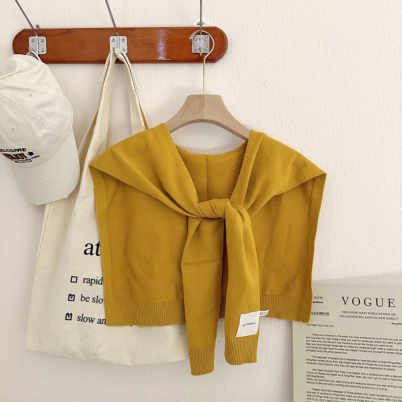 Fashion Shawl All-match Solid Color Scarf