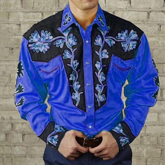 Digital Printing Fashion Trendy Long-sleeve Shirt