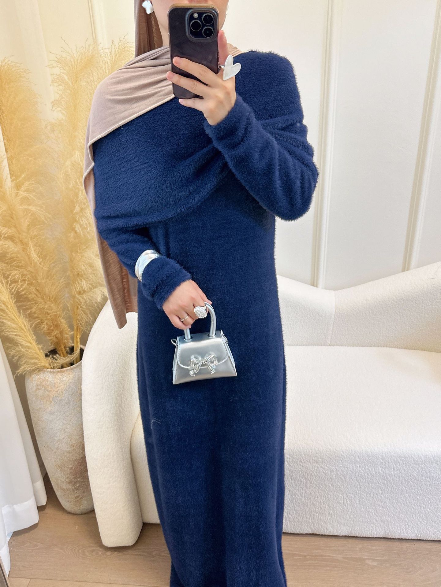 Solid Color Slim-fit Shawl Two-piece Sweater