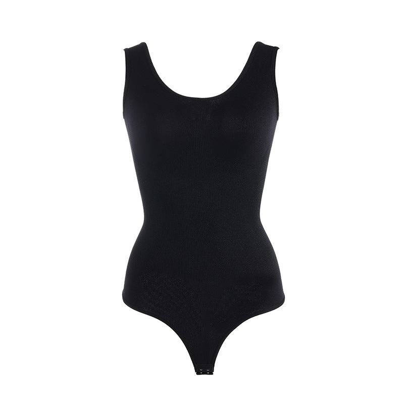 Plus Size Seamless One-piece Corset Women's T-shaped Belly Pants