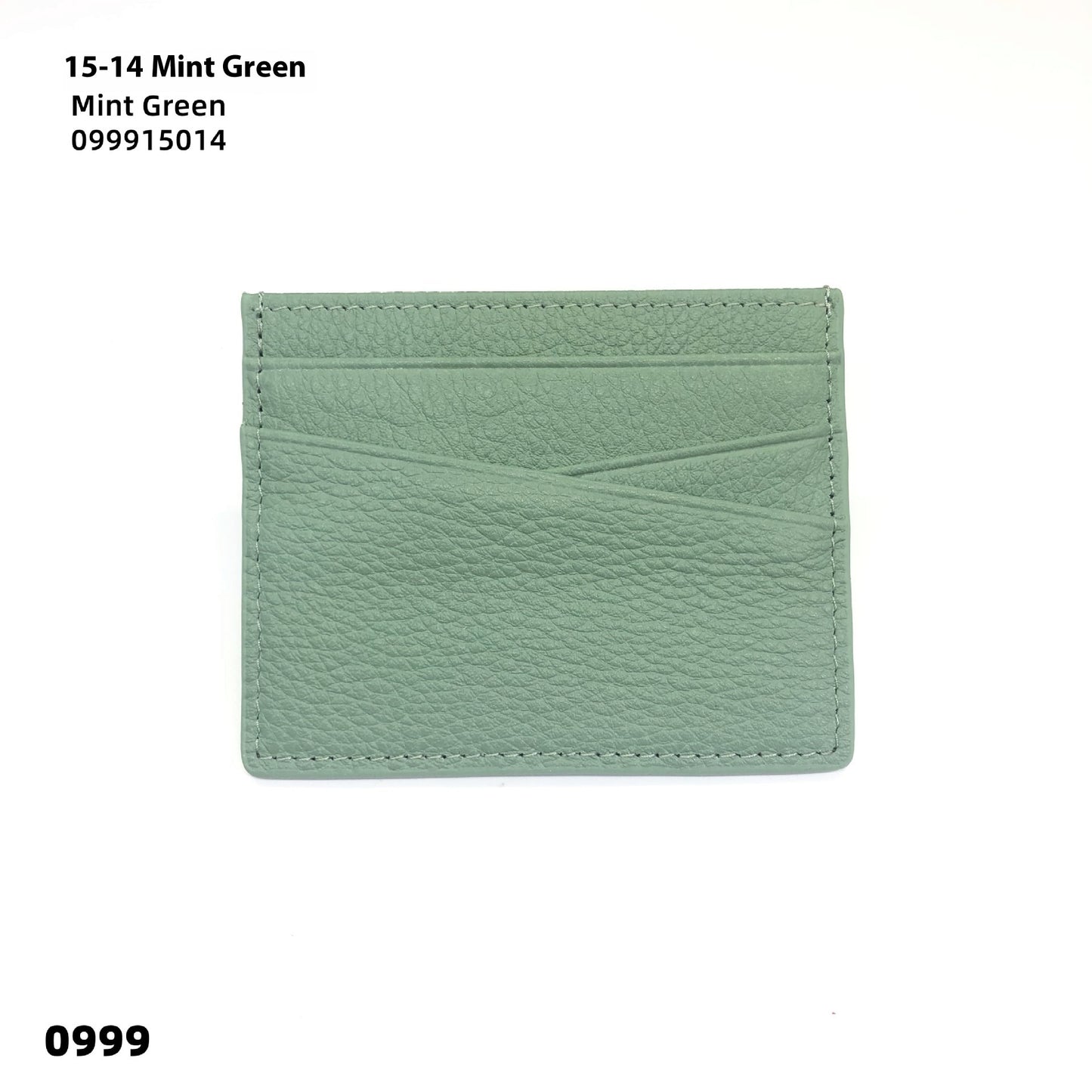 Leather Oil Edge Oblique Thin Bank Card Holder Soft Cowhide Document Package