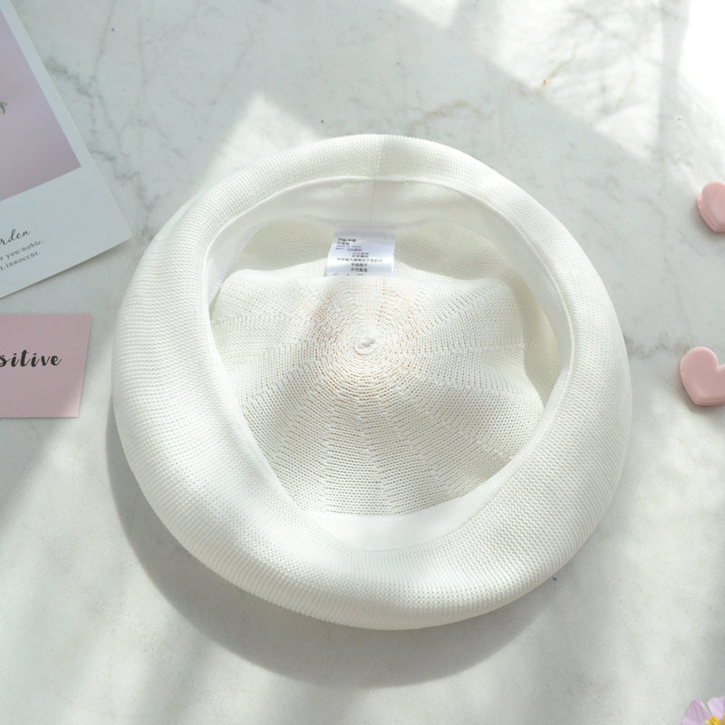 Thin Breathable Cute Poached Egg Beret