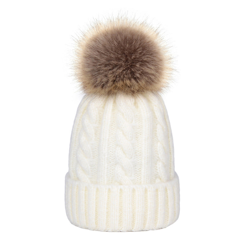 Fashion Hat Women's Autumn And Winter Wool Ball