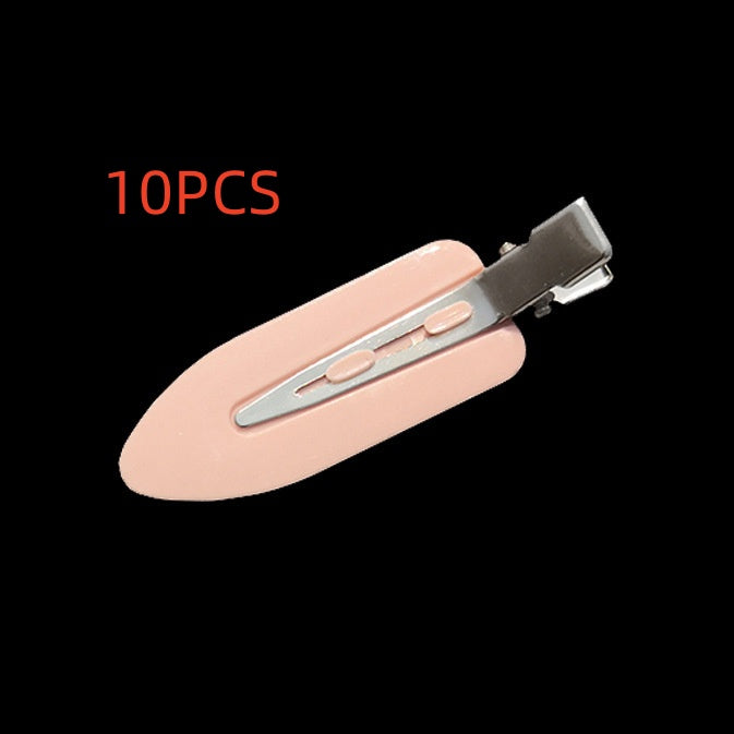 Traceless Barrettes Hair Makeup Hairpin Bang Side Clip Children Internet Celebrity Minimalist Small Leaf Duckbill Clip