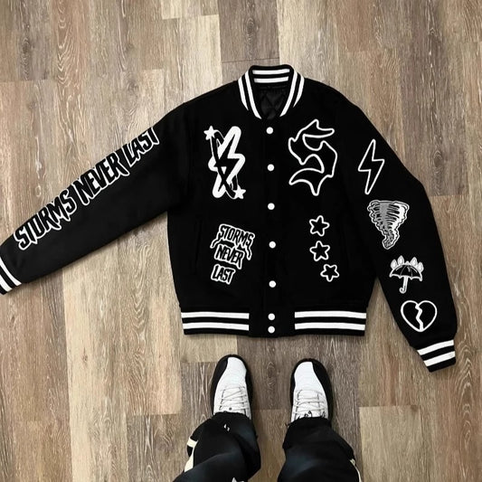 High Street Hip Hop Loose Jacket Coat